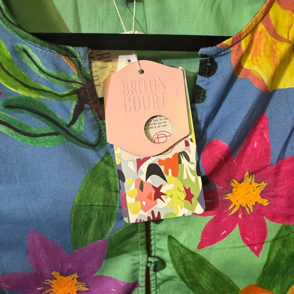 NWT BRITON COURT Agata midi Dress, Floral Size Large and XL. - Picture 8 of 11